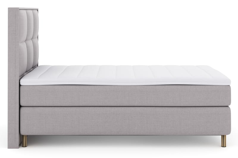 Komplett Sängpaket Choice No 3 120x200 Fast - Ljusgrå|Koppar - Möbler - Säng - Kontinentalsäng
