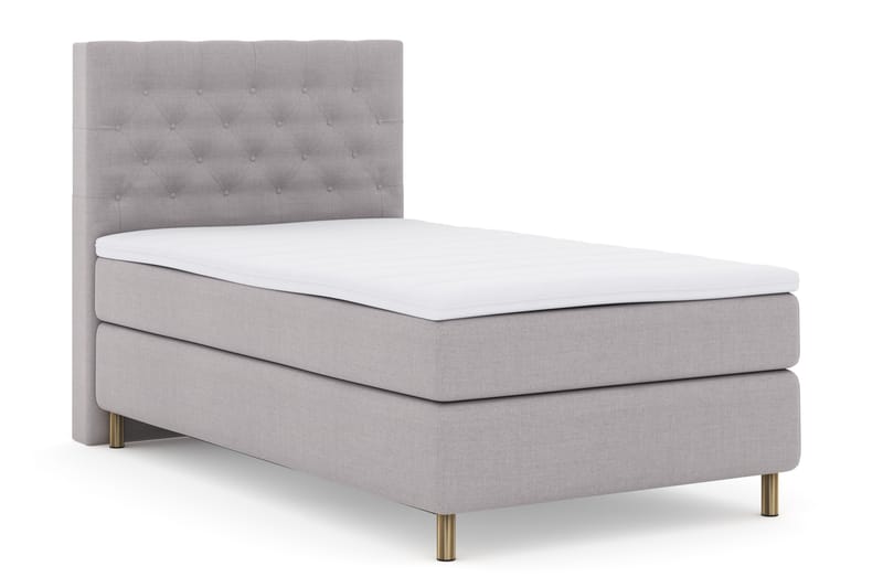 Komplett Sängpaket Choice No 3 120x200 Fast - Ljusgrå|Koppar - Möbler - Säng - Kontinentalsäng