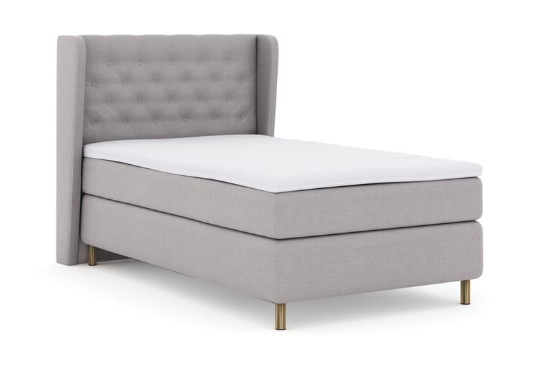 Komplett Sängpaket Choice No 3 120x200 Fast - Ljusgrå|Koppar - Möbler - Säng - Kontinentalsäng