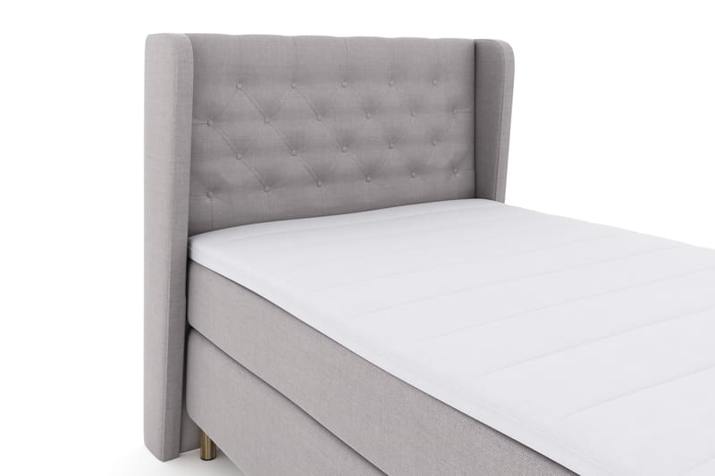 Komplett Sängpaket Choice No 3 120x200 Fast - Ljusgrå|Koppar - Möbler - Säng - Kontinentalsäng