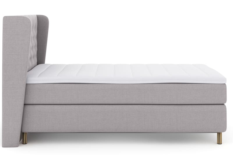 Komplett Sängpaket Choice No 3 120x200 Fast - Ljusgrå|Koppar - Kontinentalsäng - Komplett sängpaket