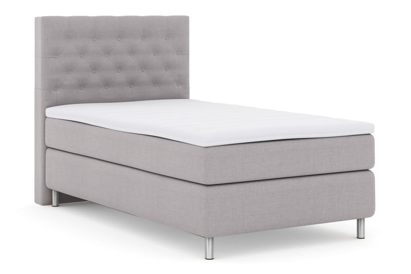 Komplett Sängpaket Choice No 3 120x200 Fast - Ljusgrå|Metall - Möbler - Säng - Kontinentalsäng