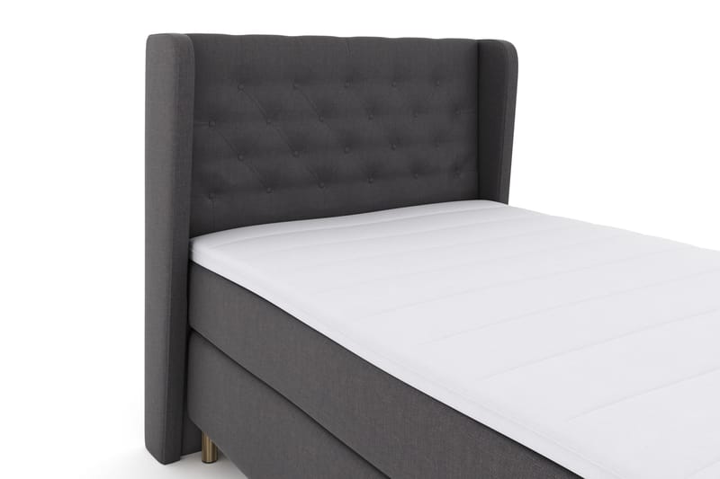 Komplett Sängpaket Choice No 3 120x200 Fast - Mörkgrå|Koppar - Kontinentalsäng - Komplett sängpaket