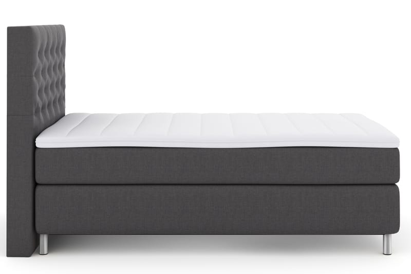 Komplett Sängpaket Choice No 3 120x200 Fast - Mörkgrå|Metall - Kontinentalsäng - Komplett sängpaket