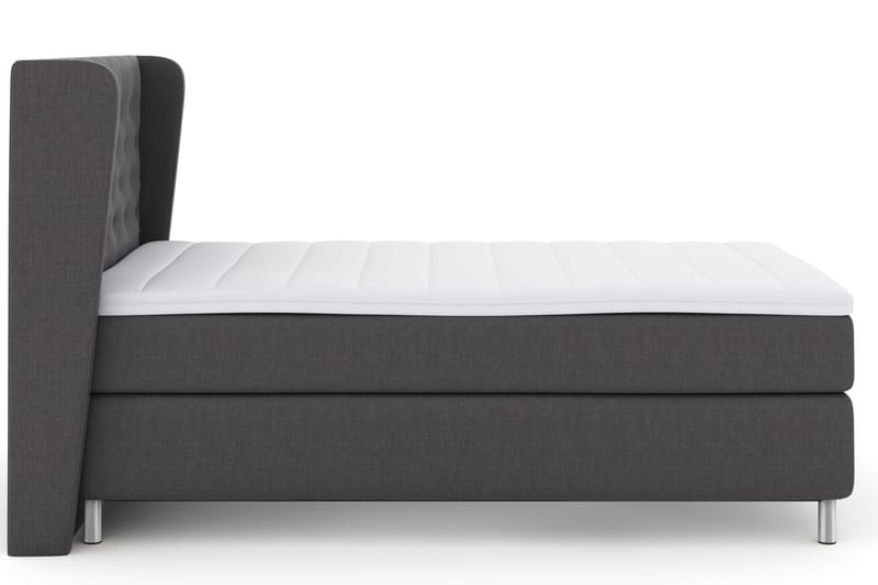Komplett Sängpaket Choice No 3 120x200 Fast - Mörkgrå|Metall - Möbler - Säng - Kontinentalsäng