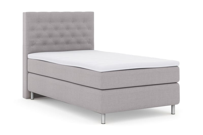 Komplett Sängpaket Choice No 3 120x200 Medium - Ljusgrå|Metall - Möbler - Säng - Kontinentalsäng