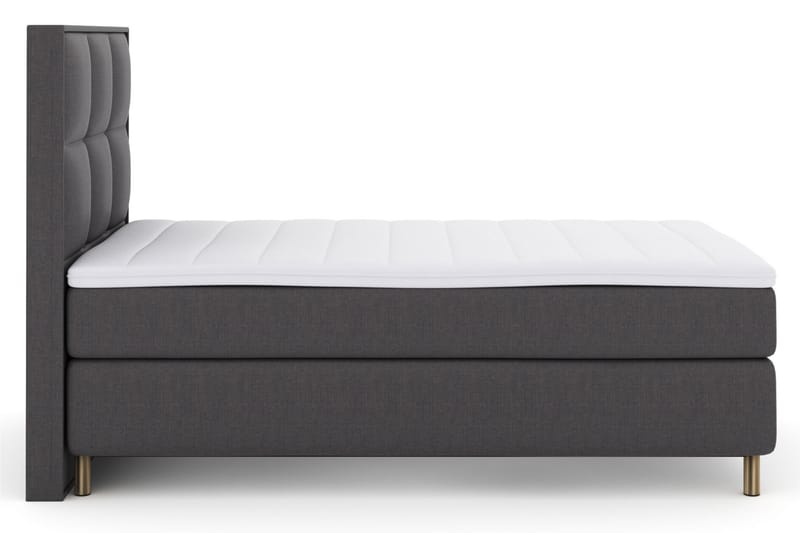 Komplett Sängpaket Choice No 3 120x200 Medium - Mörkgrå|Koppar - Kontinentalsäng - Komplett sängpaket