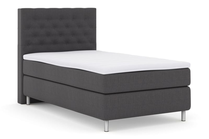 Komplett Sängpaket Choice No 3 120x200 Medium - Mörkgrå|Metall - Möbler - Säng - Kontinentalsäng