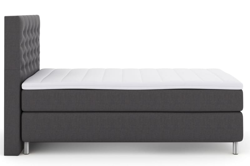 Komplett Sängpaket Choice No 3 120x200 Medium - Mörkgrå|Metall - Kontinentalsäng - Komplett sängpaket