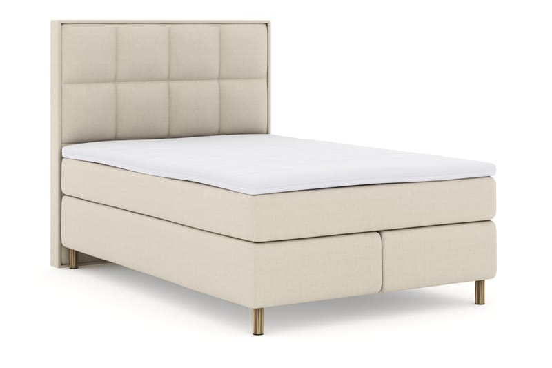 Komplett Sängpaket Choice No 3 140x200 Fast - Beige|Koppar - Kontinentalsäng - Komplett sängpaket