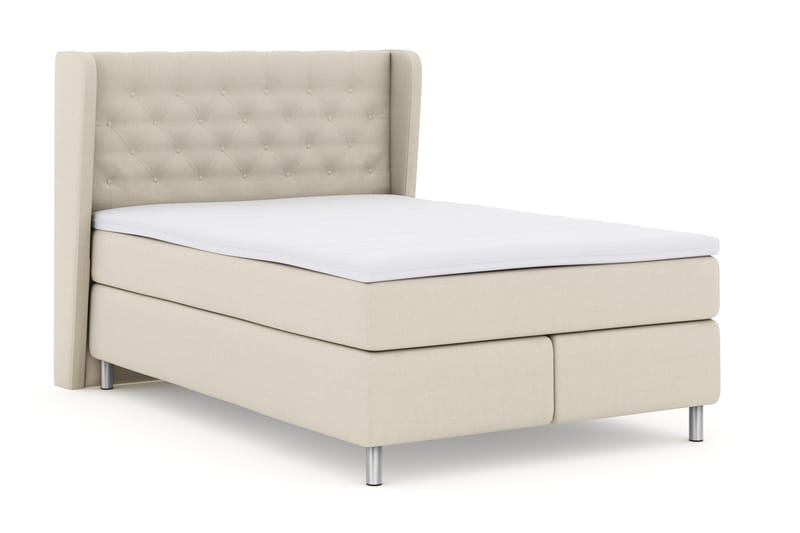 Komplett Sängpaket Choice No 3 140x200 Fast - Beige|Metall - Möbler - Säng - Kontinentalsäng