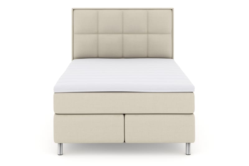 Komplett Sängpaket Choice No 3 140x200 Fast - Beige|Metall - Kontinentalsäng - Komplett sängpaket