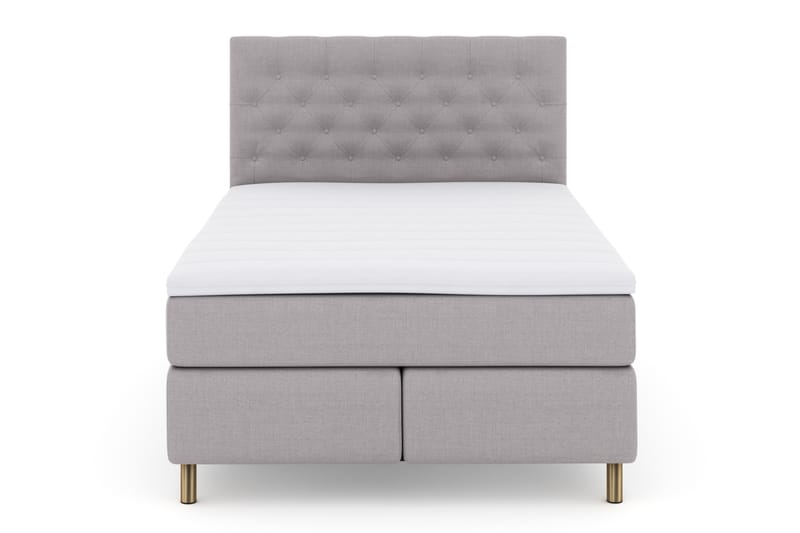 Komplett Sängpaket Choice No 3 140x200 Fast - Ljusgrå|Koppar - Möbler - Säng - Kontinentalsäng