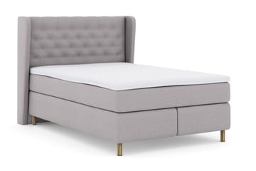 Komplett Sängpaket Choice No 3 140x200 Fast - Ljusgrå|Koppar - Möbler - Säng - Kontinentalsäng