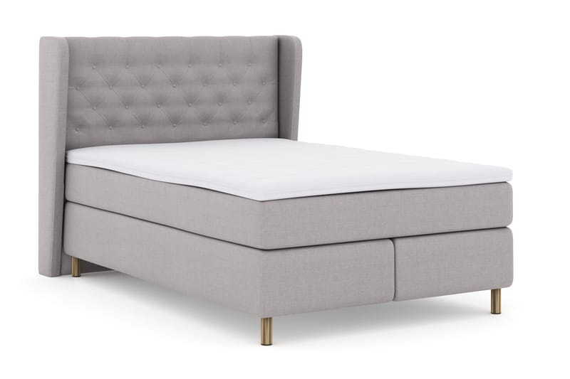Komplett Sängpaket Choice No 3 140x200 Fast - Ljusgrå|Koppar - Möbler - Säng - Kontinentalsäng