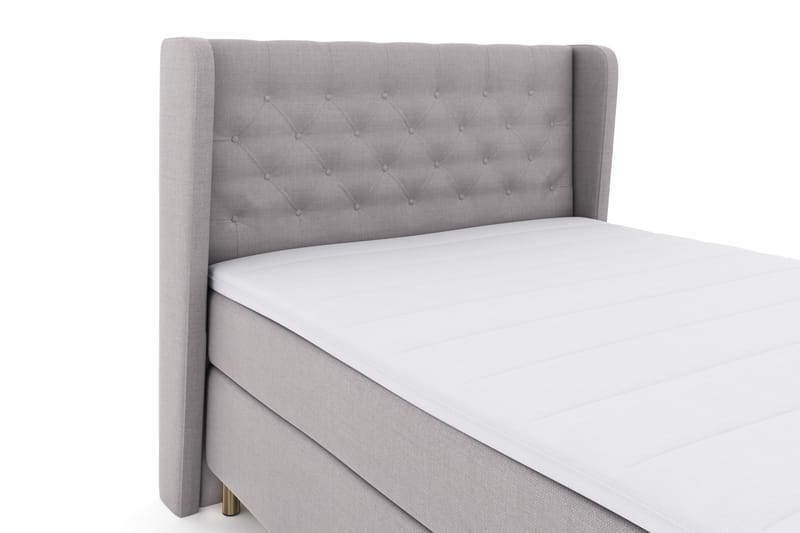 Komplett Sängpaket Choice No 3 140x200 Fast - Ljusgrå|Koppar - Möbler - Säng - Kontinentalsäng
