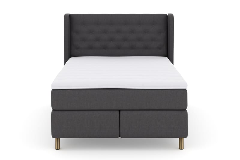 Komplett Sängpaket Choice No 3 140x200 Fast - Mörkgrå|Koppar - Möbler - Säng - Kontinentalsäng