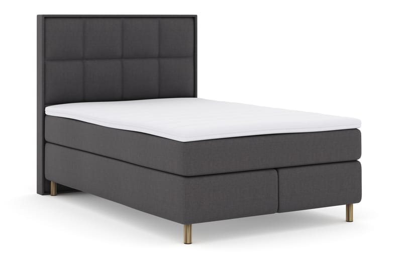 Komplett Sängpaket Choice No 3 140x200 Fast - Mörkgrå|Koppar - Möbler - Säng - Kontinentalsäng