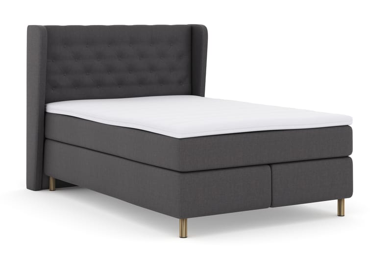 Komplett Sängpaket Choice No 3 140x200 Fast - Mörkgrå|Koppar - Möbler - Säng - Kontinentalsäng