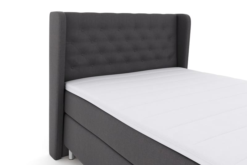 Komplett Sängpaket Choice No 3 140x200 Fast - Mörkgrå|Metall - Komplett sängpaket - Kontinentalsäng