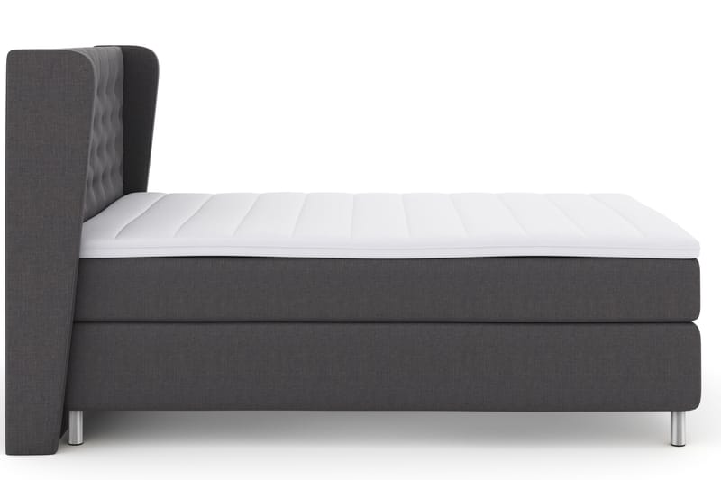 Komplett Sängpaket Choice No 3 140x200 Fast - Mörkgrå|Metall - Möbler - Säng - Kontinentalsäng
