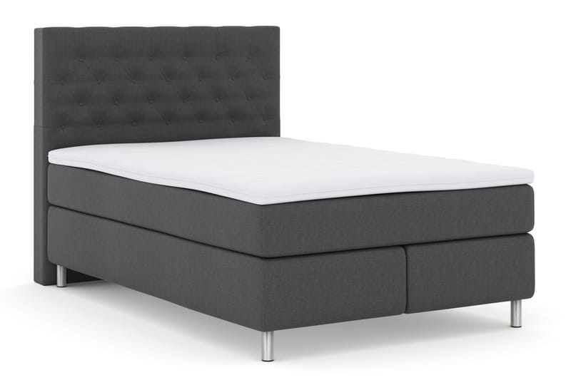 Komplett Sängpaket Choice No 3 140x200 Fast - Mörkgrå|Metall - Möbler - Säng - Kontinentalsäng