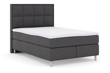Komplett Sängpaket Choice No 3 140x200 Fast - Mörkgrå|Metall - Möbler - Säng - Kontinentalsäng