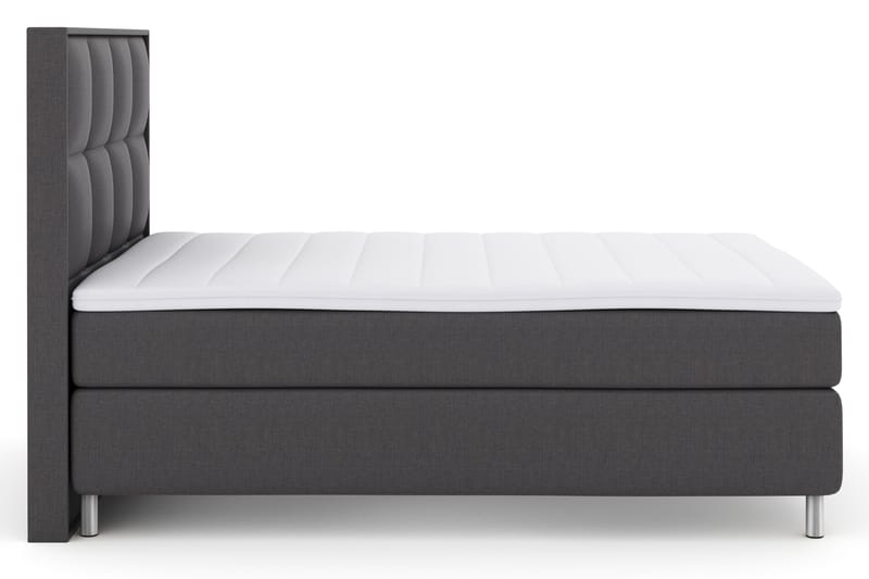 Komplett Sängpaket Choice No 3 140x200 Fast - Mörkgrå|Metall - Kontinentalsäng - Komplett sängpaket