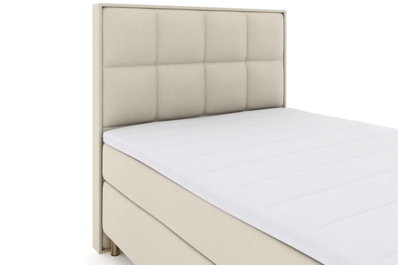 Komplett Sängpaket Choice No 3 140x200 Fast/Medium - Beige|Koppar - Kontinentalsäng - Komplett sängpaket