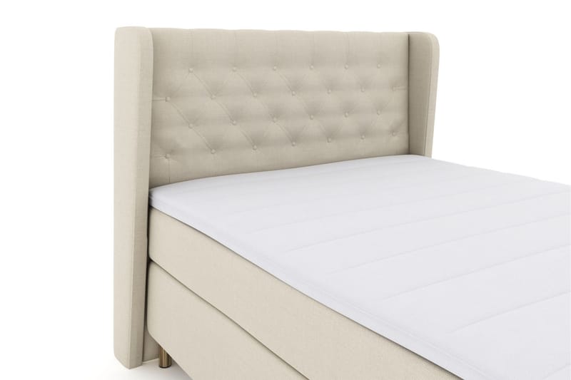 Komplett Sängpaket Choice No 3 140x200 Fast/Medium - Beige|Koppar - Kontinentalsäng - Komplett sängpaket