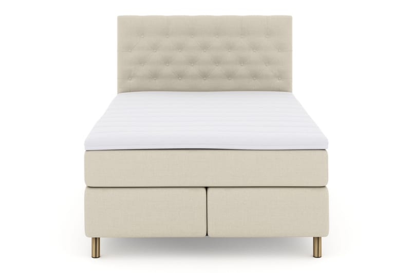 Komplett Sängpaket Choice No 3 140x200 Fast/Medium - Beige|Koppar - Kontinentalsäng - Komplett sängpaket