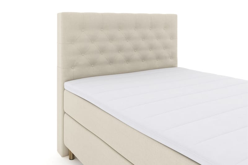 Komplett Sängpaket Choice No 3 140x200 Fast/Medium - Beige|Koppar - Kontinentalsäng - Komplett sängpaket