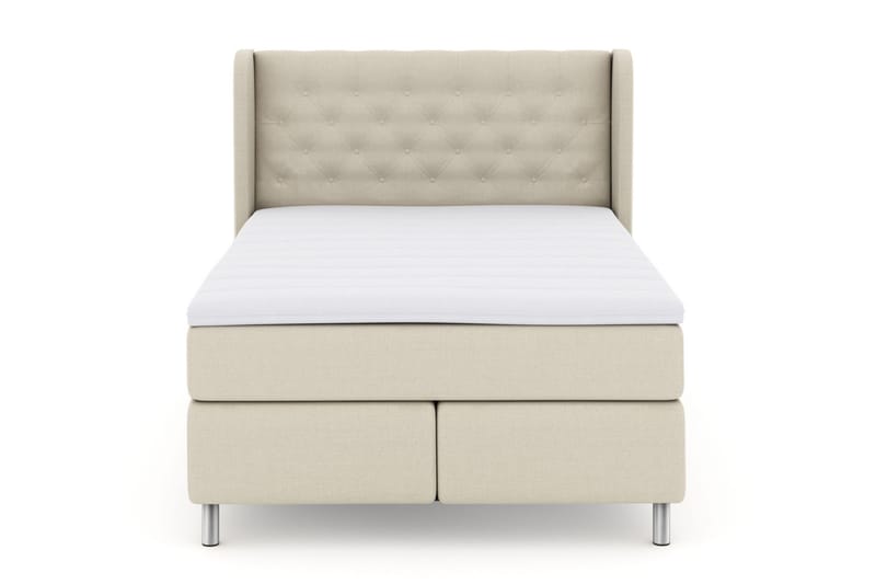 Komplett Sängpaket Choice No 3 140x200 Fast/Medium - Beige|Metall - Möbler - Säng - Kontinentalsäng