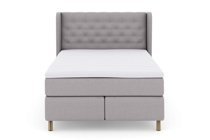 Komplett Sängpaket Choice No 3 140x200 Fast/Medium - Ljusgrå|Koppar - Möbler - Säng - Kontinentalsäng