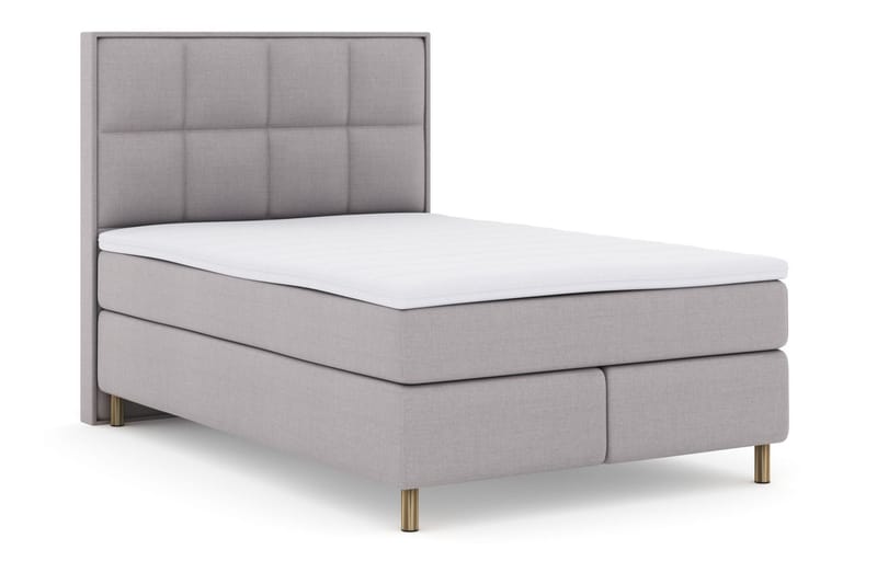 Komplett Sängpaket Choice No 3 140x200 Fast/Medium - Ljusgrå|Koppar - Möbler - Säng - Kontinentalsäng
