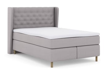 Komplett Sängpaket Choice No 3 140x200 Fast/Medium - Ljusgrå|Koppar - Möbler - Säng - Kontinentalsäng