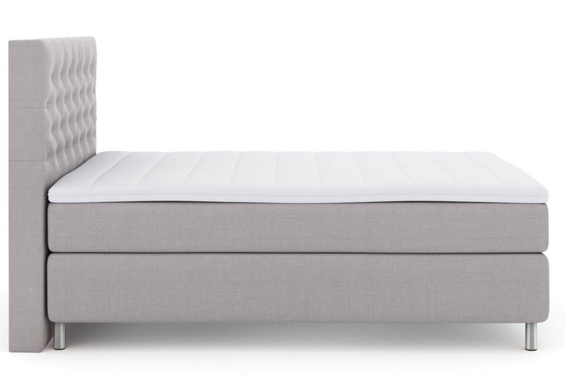 Komplett Sängpaket Choice No 3 140x200 Fast/Medium - Ljusgrå|Metall - Möbler - Säng - Kontinentalsäng