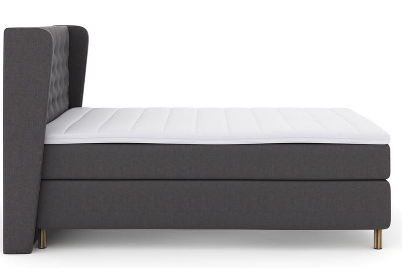 Komplett Sängpaket Choice No 3 140x200 Fast/Medium - Mörkgrå|Koppar - Möbler - Säng - Kontinentalsäng