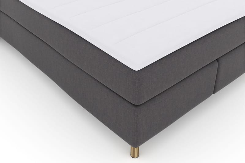 Komplett Sängpaket Choice No 3 140x200 Fast/Medium - Mörkgrå|Koppar - Kontinentalsäng - Komplett sängpaket