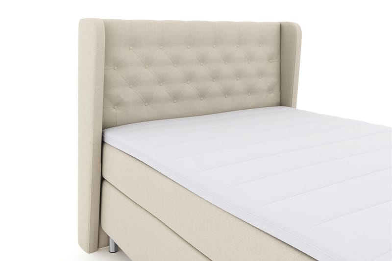 Komplett Sängpaket Choice No 3 140x200 Medium - Beige|Metall - Kontinentalsäng - Komplett sängpaket