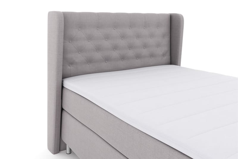 Komplett Sängpaket Choice No 3 140x200 Medium - Ljusgrå|Metall - Möbler - Säng - Kontinentalsäng