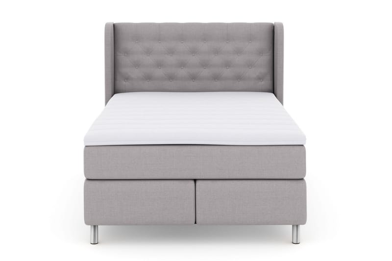 Komplett Sängpaket Choice No 3 140x200 Medium - Ljusgrå|Metall - Möbler - Säng - Kontinentalsäng