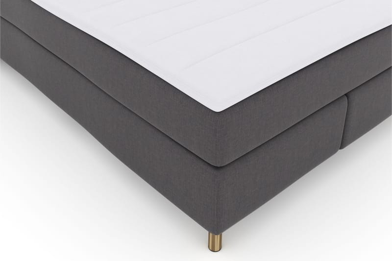 Komplett Sängpaket Choice No 3 140x200 Medium - Mörkgrå|Koppar - Kontinentalsäng - Komplett sängpaket