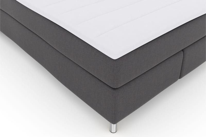 Komplett Sängpaket Choice No 3 140x200 Medium - Mörkgrå|Metall - Kontinentalsäng - Komplett sängpaket