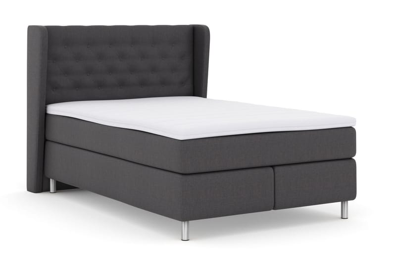 Komplett Sängpaket Choice No 3 140x200 Medium - Mörkgrå|Metall - Möbler - Säng - Kontinentalsäng