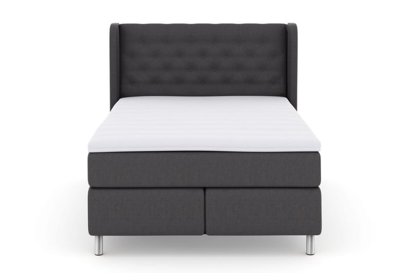 Komplett Sängpaket Choice No 3 140x200 Medium - Mörkgrå|Metall - Möbler - Säng - Kontinentalsäng
