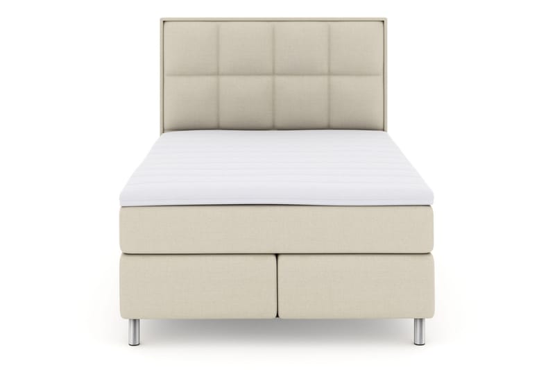 Komplett Sängpaket Choice No 3 160x200 Fast - Beige|Metall - Kontinentalsäng - Dubbelsäng - Komplett sängpaket