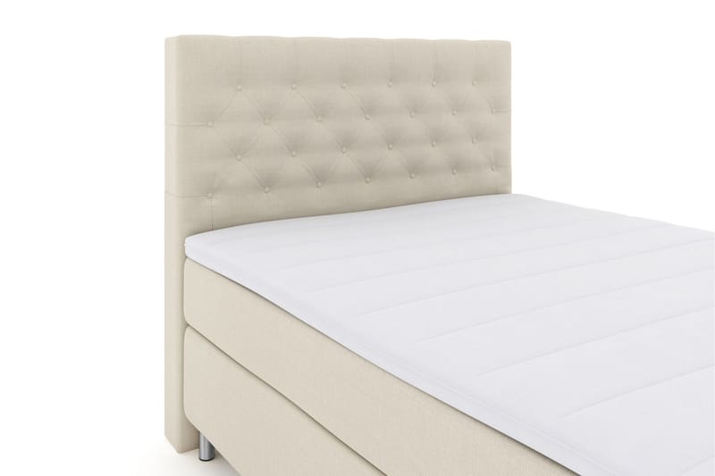 Komplett Sängpaket Choice No 3 160x200 Fast - Beige|Metall - Kontinentalsäng - Dubbelsäng - Komplett sängpaket