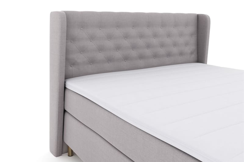 Komplett Sängpaket Choice No 3 160x200 Fast - Ljusgrå|Koppar - Kontinentalsäng - Dubbelsäng - Komplett sängpaket