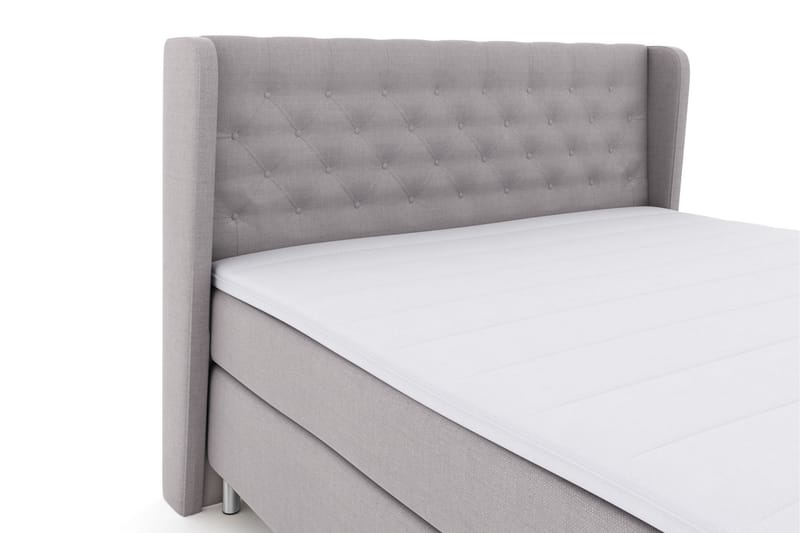 Komplett Sängpaket Choice No 3 160x200 Fast - Ljusgrå|Metall - Möbler - Säng - Kontinentalsäng